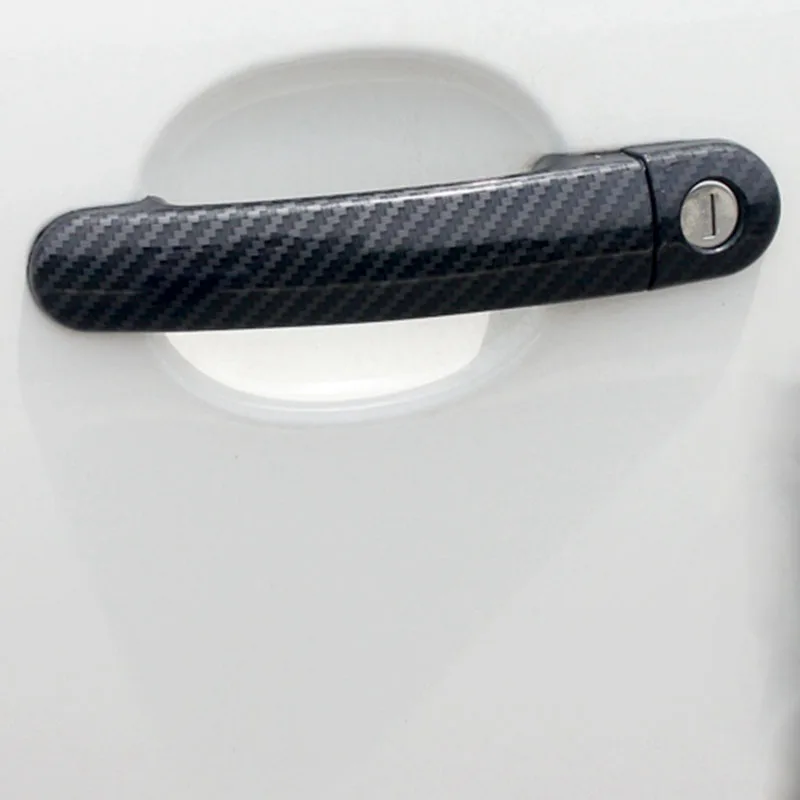 Cubiertas de manija de puerta de coche, accesorios de pegatinas de estilo  para Seat Leon MK1 1M 1999 2000 2001 2002 2003 2004, color negro brillante  - AliExpress