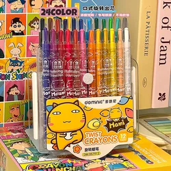 Vibrant Washable Crayons for Kids - Bulk Set for Creative Arts & Crafts, Perfect for Back to School Supplies (24 colors)