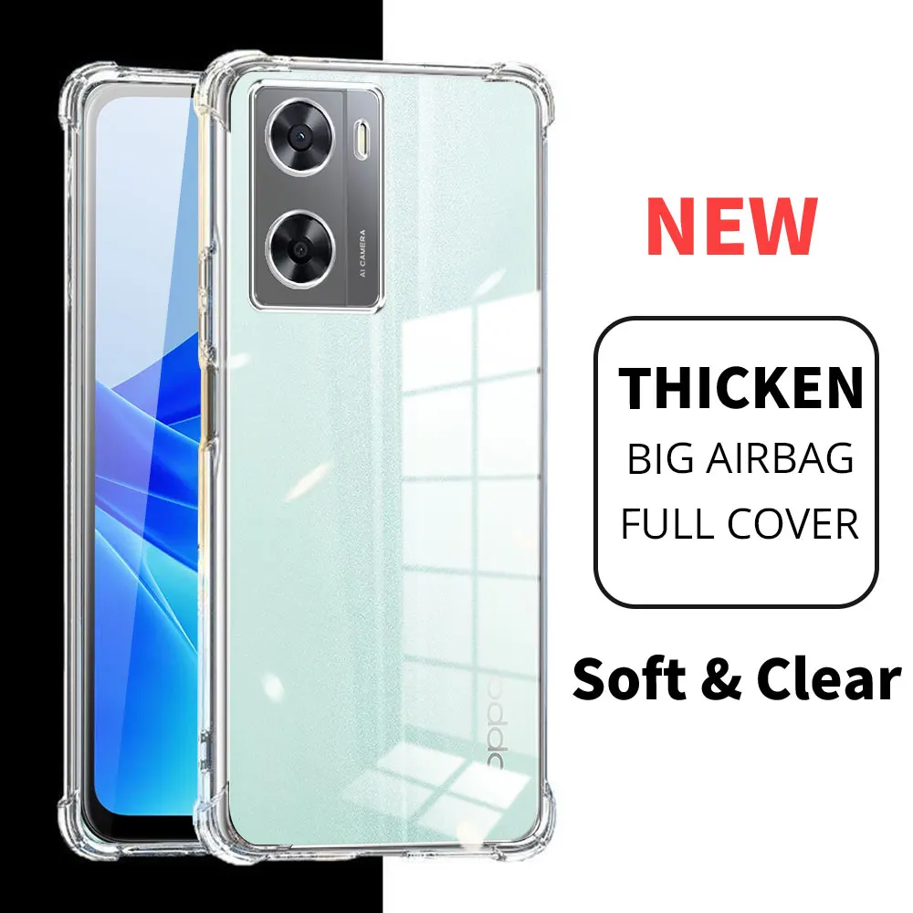 Shockproof Clear Soft Silicone Anti-Scratch Protective Phone Case