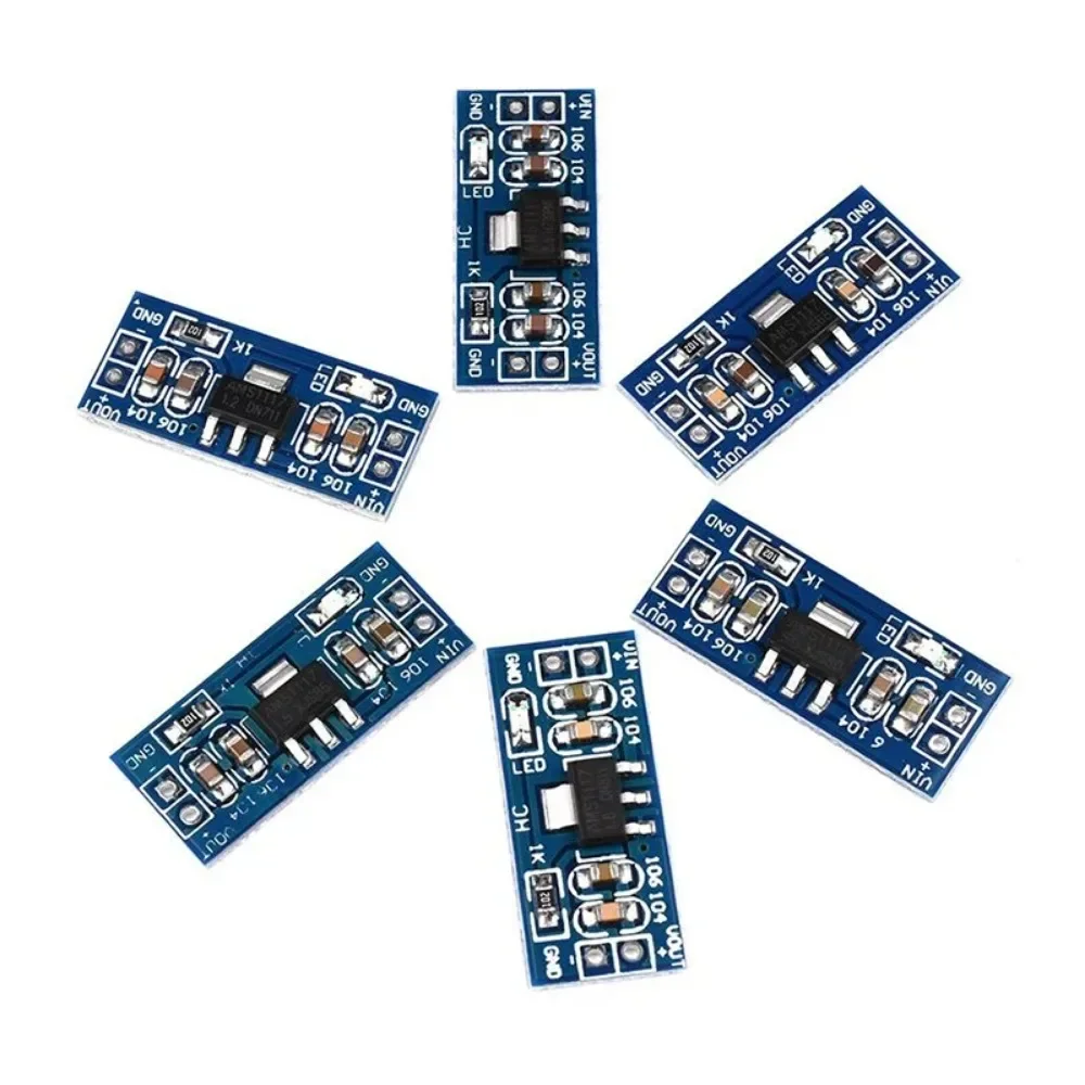 3개 AMS1117 가변 전압 전원 모듈(1.2V - 5V) - DIY 전자 키트에 이상적