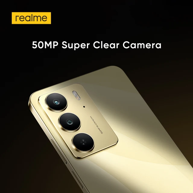 [Première mondiale] realme C75 Smartphone Version russe Chipset Helio G92 Max Batterie massive de 5828 mAh Chargement rapide 45W Ecran FHD de 6,72 pouces 90Hz Appareil photo ultra précis 50MP IP69 NFC 5