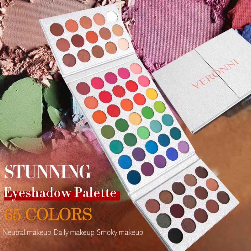 Eye Shadow Eye Shadow Plate 65-Color Eyeshadow Palette Makeup Matte Glitter Finishes for Festival Christmas Cosmetics makeup
