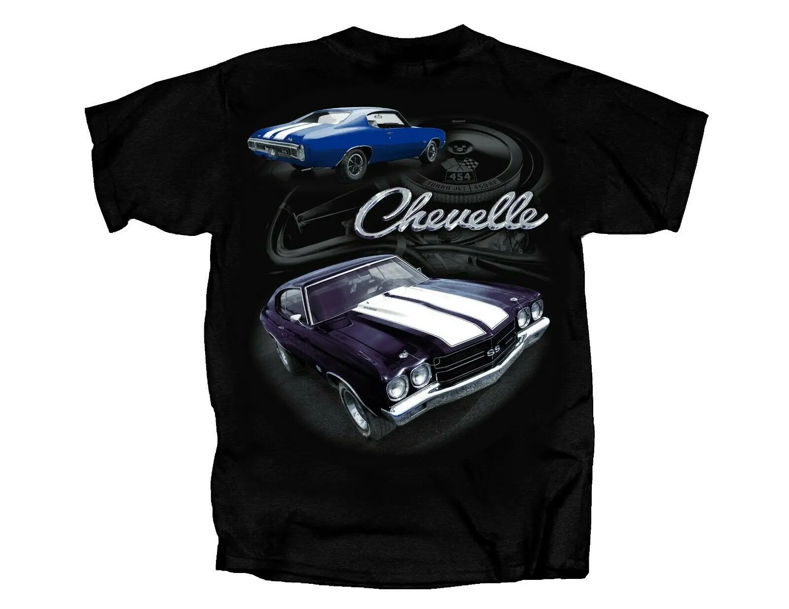 Shirt Black 1970 SS 454 LS6 450 Horse 