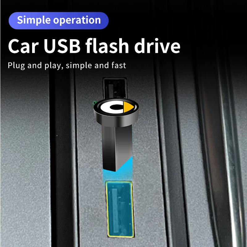 미니 차량용 USB 플래시 드라이브, 스마트 메모리 디스크 저장소용, GPS 네비게이션, 뮤직 비디오 차량, 전자 액세서리 2024, 16, 32, 64 GB