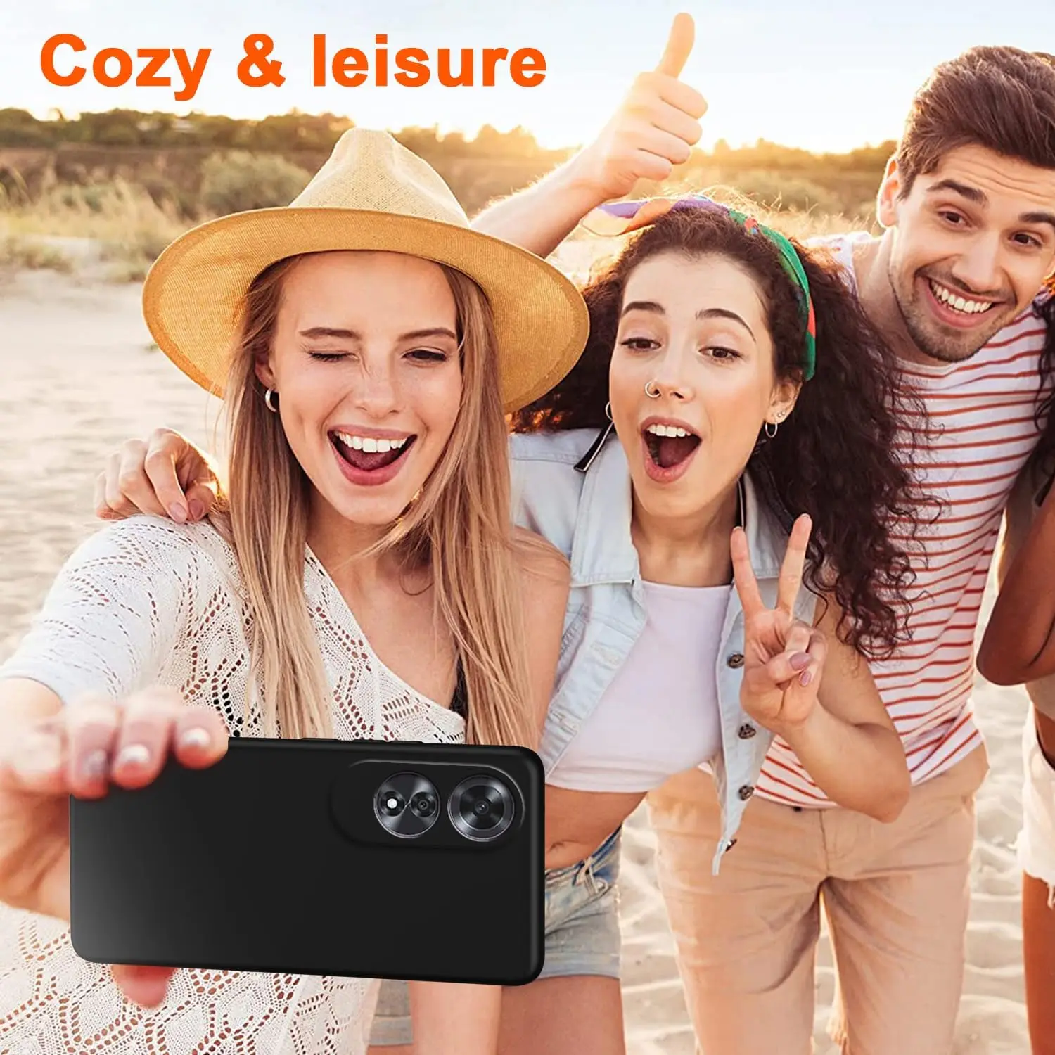 Flexibler TPU-Fall aus flüssigem Silikon für OPPO A60 A79 5G A98 A78 A58 A38 A18 A57 A57S Schutzhülle Fundas Coque Capa_voghion.com