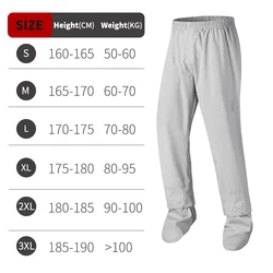 WOSAWE Outdoor Rainproof Sports Pants with Shoe Covers - S (GRAY)
