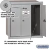 3503ARU Recessed Mounted Vertical Mailbox with 3 Doors and USPS Access, Aluminum 2