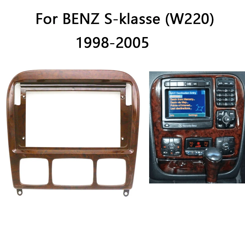 Android Head Unit Car Radio Frame Kit For Mercedes BENZ S-Class W220 ...