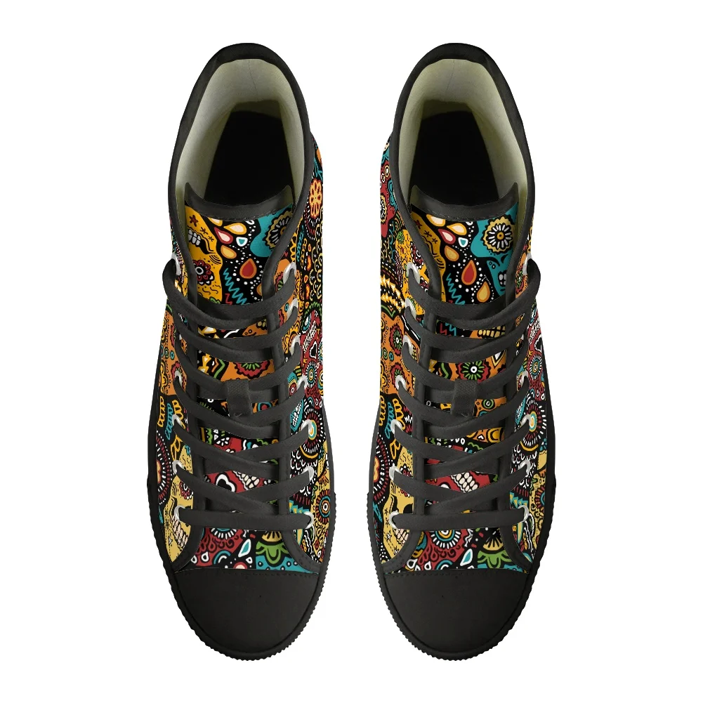 Mens High Sneakers Skull | Sneakers Canvas Mens Skull | High