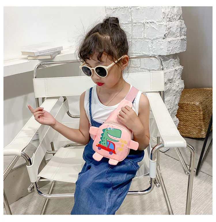 

Cute Cartoon Dinosaur Baby Backpacks Children Boy Girl Chest Crossbody Bags Travel Harness Bag Adjustable Animals kids Freeship