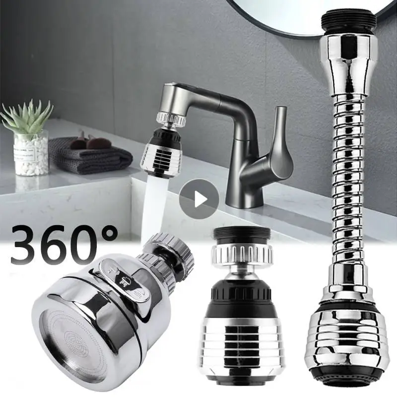 123ModesUniversalKitchenFaucetAdapter360RotationFaucetFilter