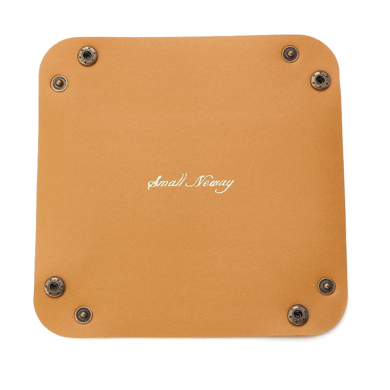 Nordic PU Leather Foldable Storage Tray - Stylish Desktop Organizer for Jewelry, Cosmetics, and Essentials