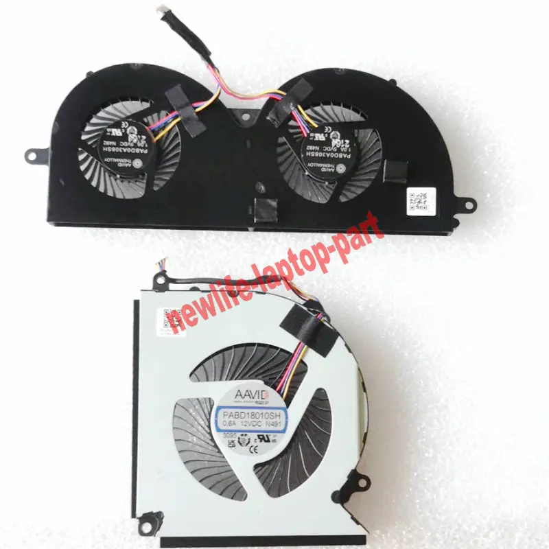 Ventilador de Refrigeração Original para Laptop Cpu Msi Titan Gt77 Gt77hx Ms17q1 Gpu Pabd18010sh N491 N492