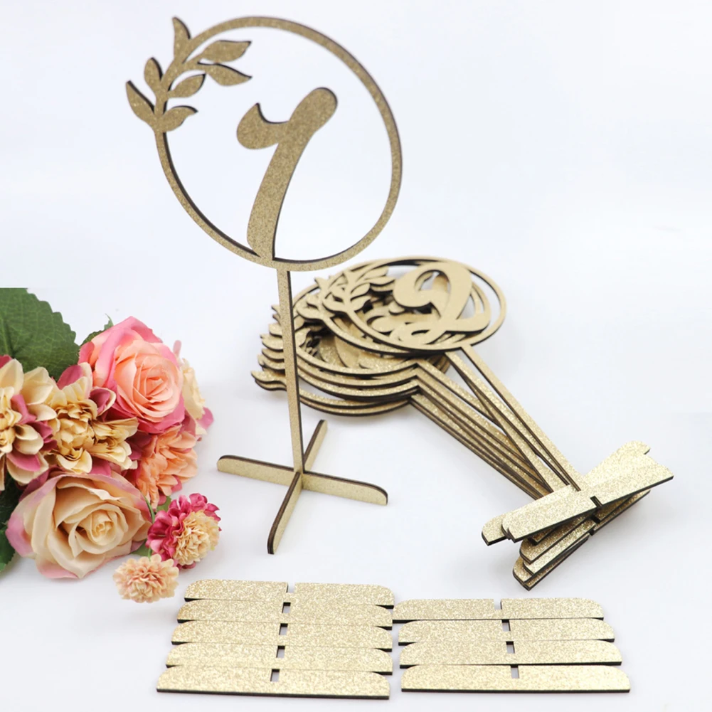 

Wedding Table Numbers With Base Wood Style Numbers 1-10, Table Cards Wedding Reception For Wedding Cafes Restaurants Parties