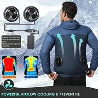 5/12V ventilateur de refroidissement pour climatiseur gilet climatisation vêtements portable 5V ventilateur frais pour haute température travail gilet de pêche 5