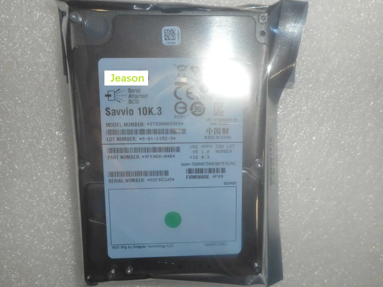 

new ST9300603SS 10K.3 300GB 16MB 10K SAS 6.0Gb/s 2.5" Hard Drive