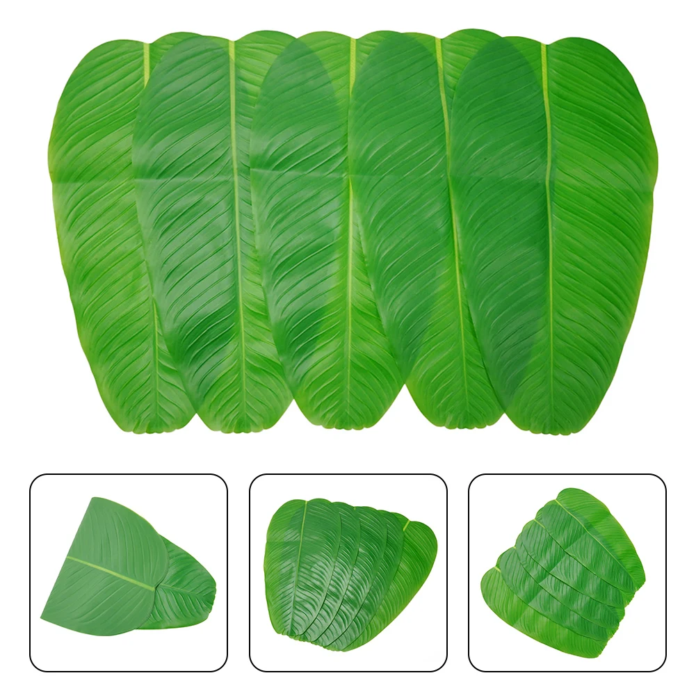 

Artificial Banana Leaves For Hawaiian For Hawaiian Home Decoration Large Leaves Tropical Artificial Banana Home Decoration