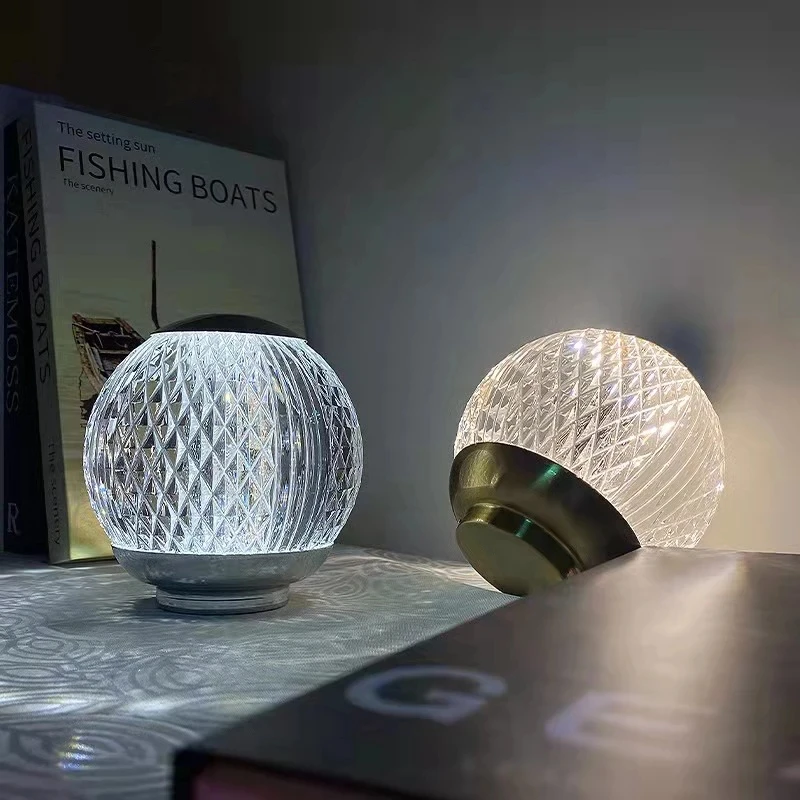 Table Lamp LED Touch Sensor Desktop Night Light Rechargeable Wireless Reading Lamp for Restaurant Hotel Bar Bedroom Decor Light_voghion.com