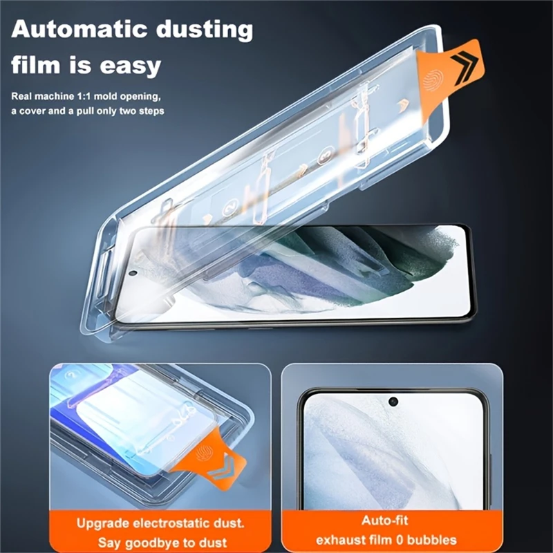 Dust-Free Oleophobic Coating Easy Installation Screen Protector - Tempered Glass (1-3 Pack)
