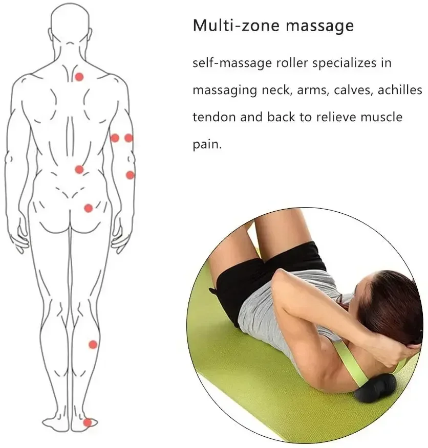 EPP Massage Ball Fitness Peanut Fascia Ball Lacrosse For Plantar Fasciitis Trigger Point Deep Tissue 24*12CM massage ball