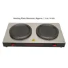 Double Coffee Warmer Commercial Coffee Pot Warmer Double Hot Plate Stainless Steel Portable Standard Decanter Warmer for Cafe Br 6