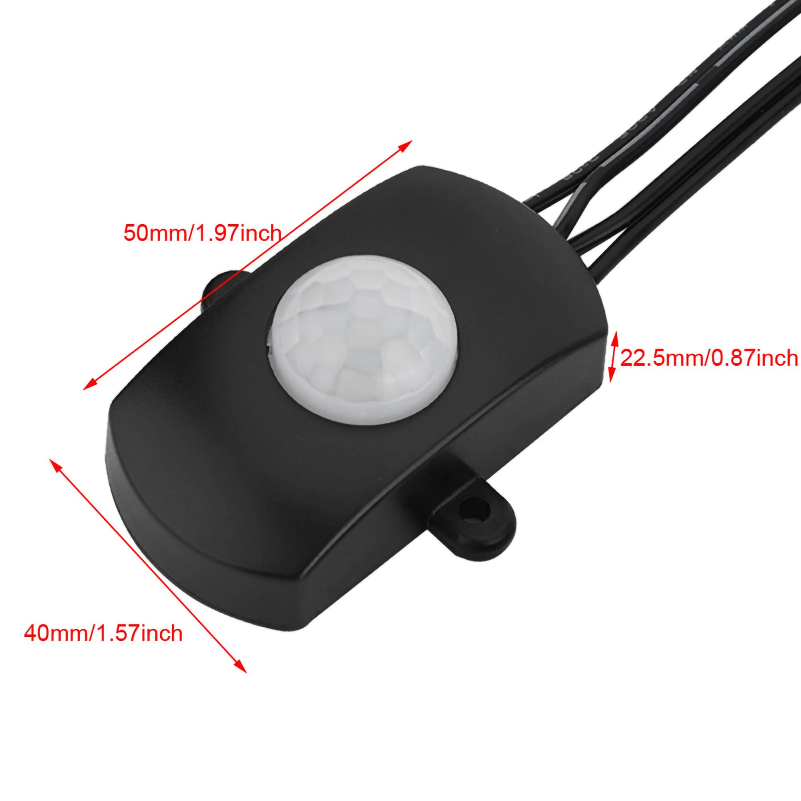 5A 6‑24V Human Body Sensor Detector Body Infrared Detector Switch Portable Eco-friendly Adjustable for Bathroom Basement