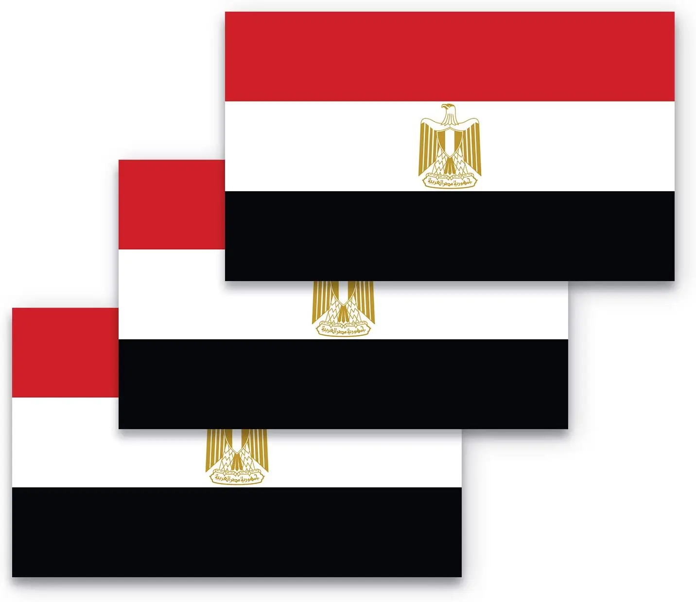Egyptian Flag Car Sticker Suitable for Computer Sticker Trolley Case