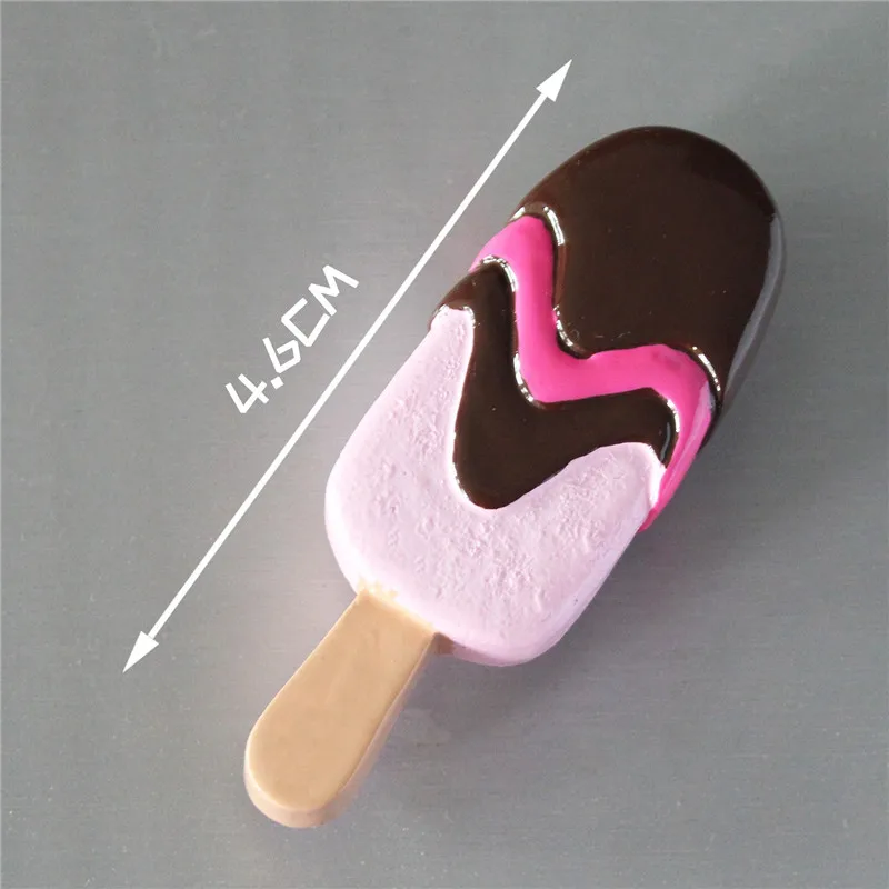 Charming 3D Resin Ice Cream Cone Refrigerator Magnet