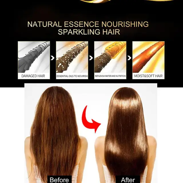 Siero per lo Styling dei capelli per capelli crespi e secchi capsule di olio di essenza di rosa balsamo anticrespo senza risciacquo ripara i capelli secchi e danneggiati 4