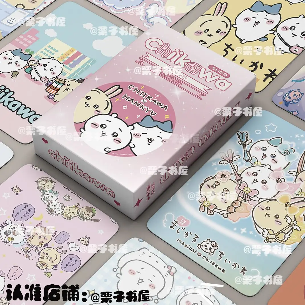 

Такую же специальную карту Chiikawa, серия chiikawa, лазерная Фотокарта «сделай сам», 50 шт. карт Xiaoba Jiyi, ins