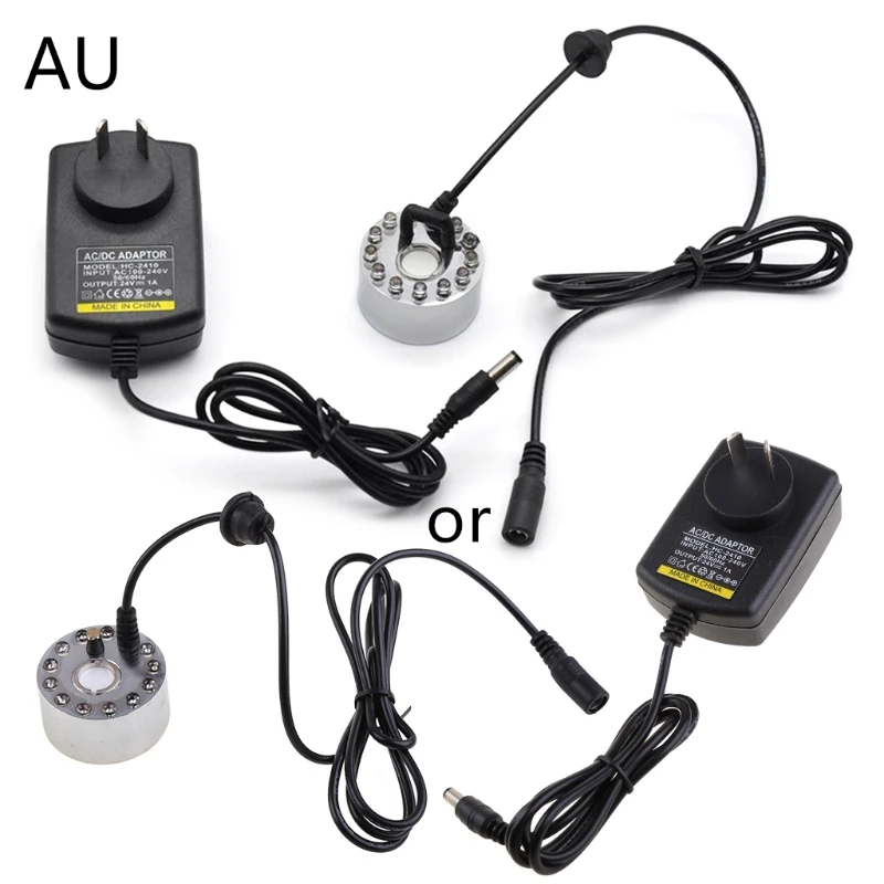 Ultrasonic Maker Generator Fogger Nebulizer Water Fountain Pond 12 LED Atomizer Air Humidifier 3
