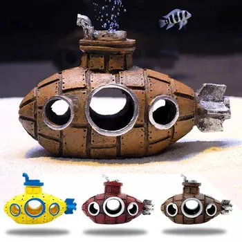 Resin Submarine Aquarium Cave Ornament 1