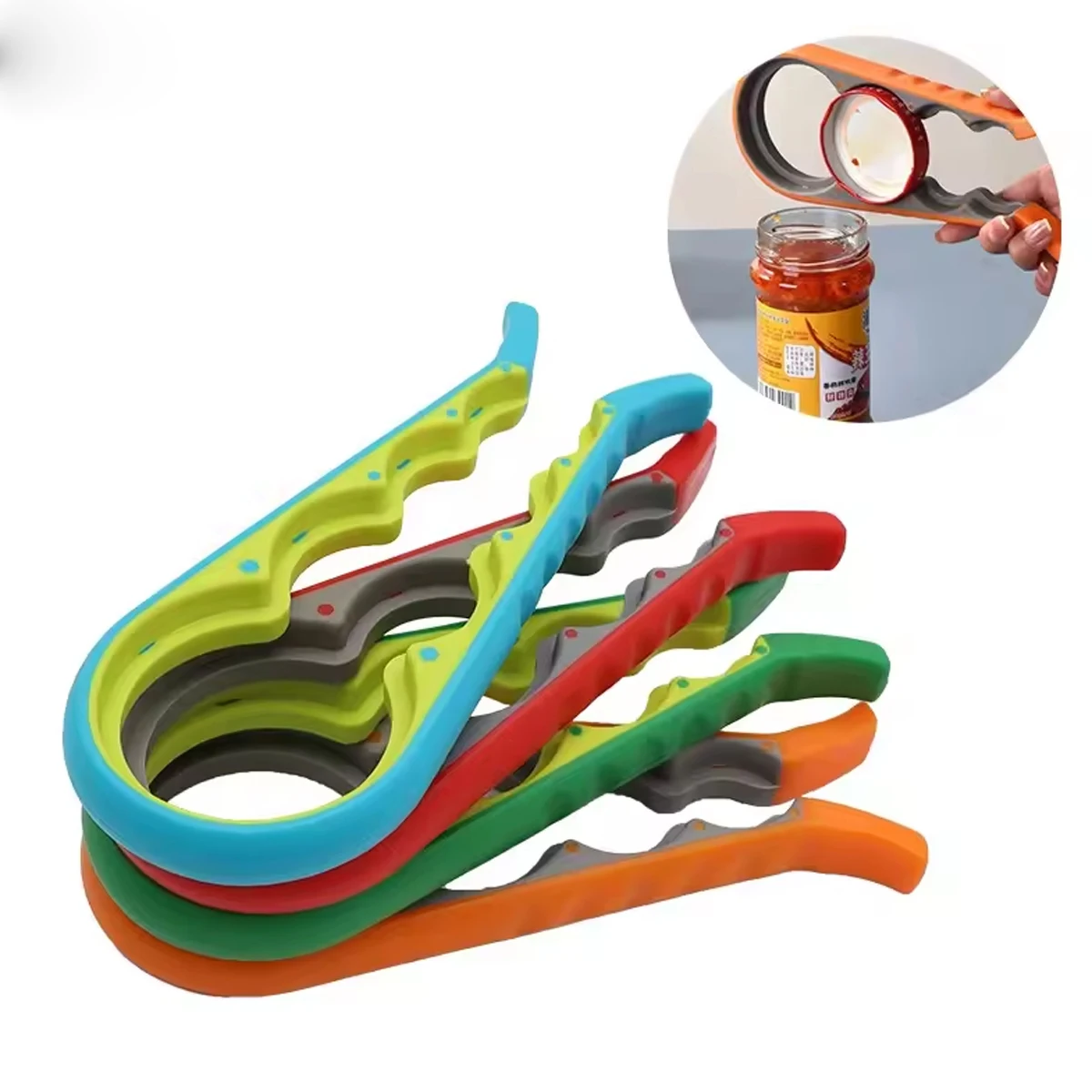 1pc-screw can opener manual multi-function