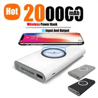200000mAh Large Capacity Power Bank Wireless Fast Charging External Battery Thin Portable Power Bank Portable For iPhone Xiaomi 1