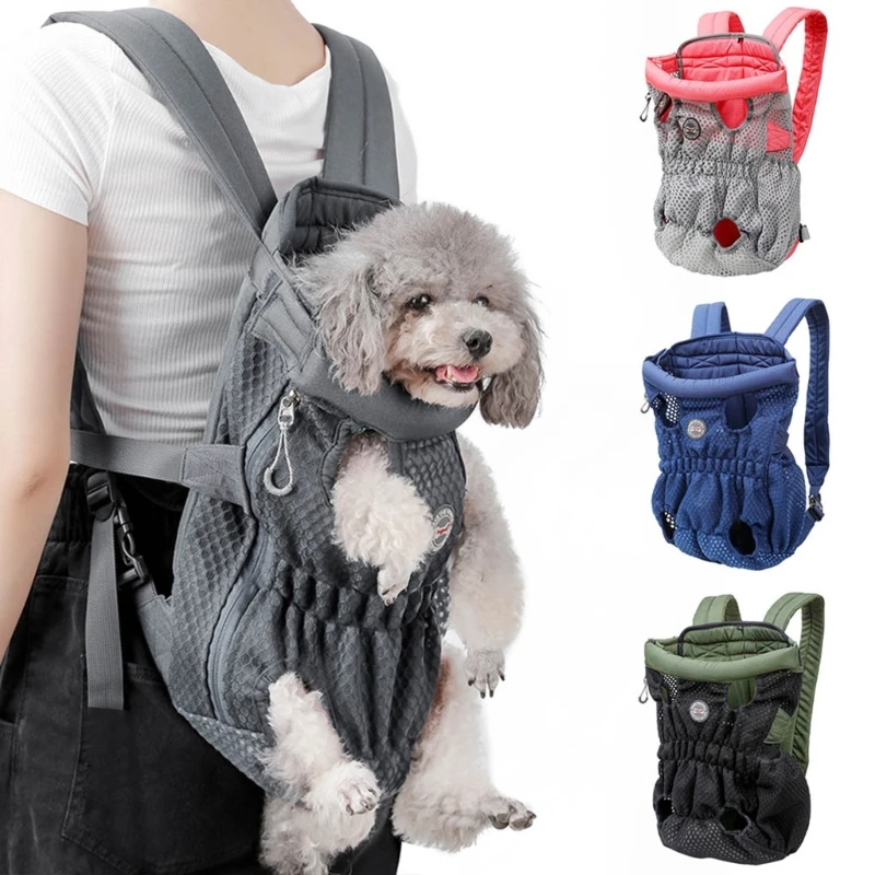 Legs Out Front-Facing Dog for Carrier Hands-Free Adjustable Pet Puppy for Cat Backpack for Carrier for Walking Hiking Bike and