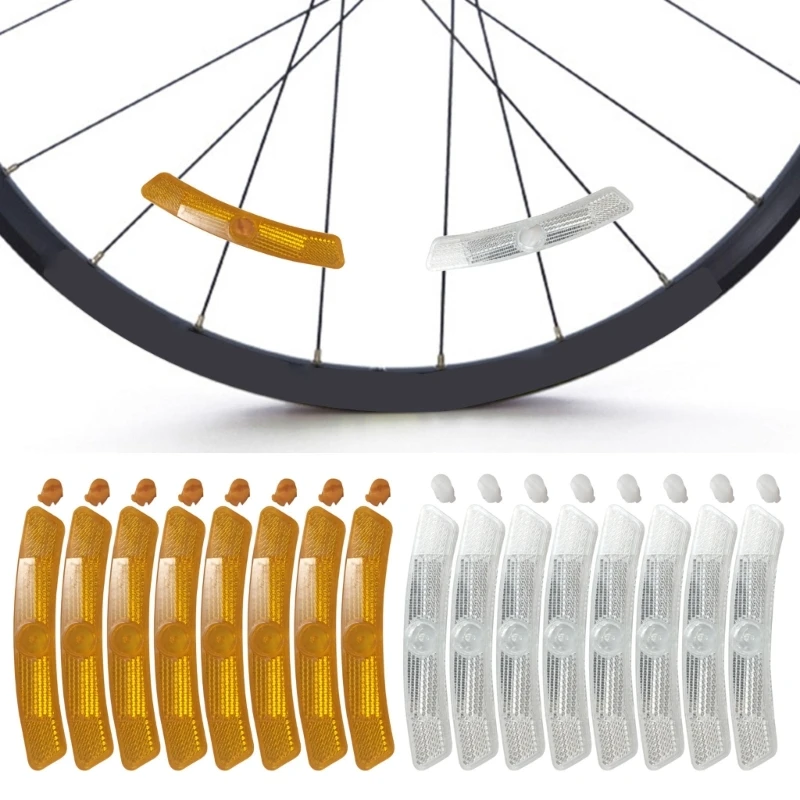 8Pcs Waterproof Bikes Spokes Reflectors Warning Safety Reflectives Light Cyclings Part bike accessories,bicycle spokes