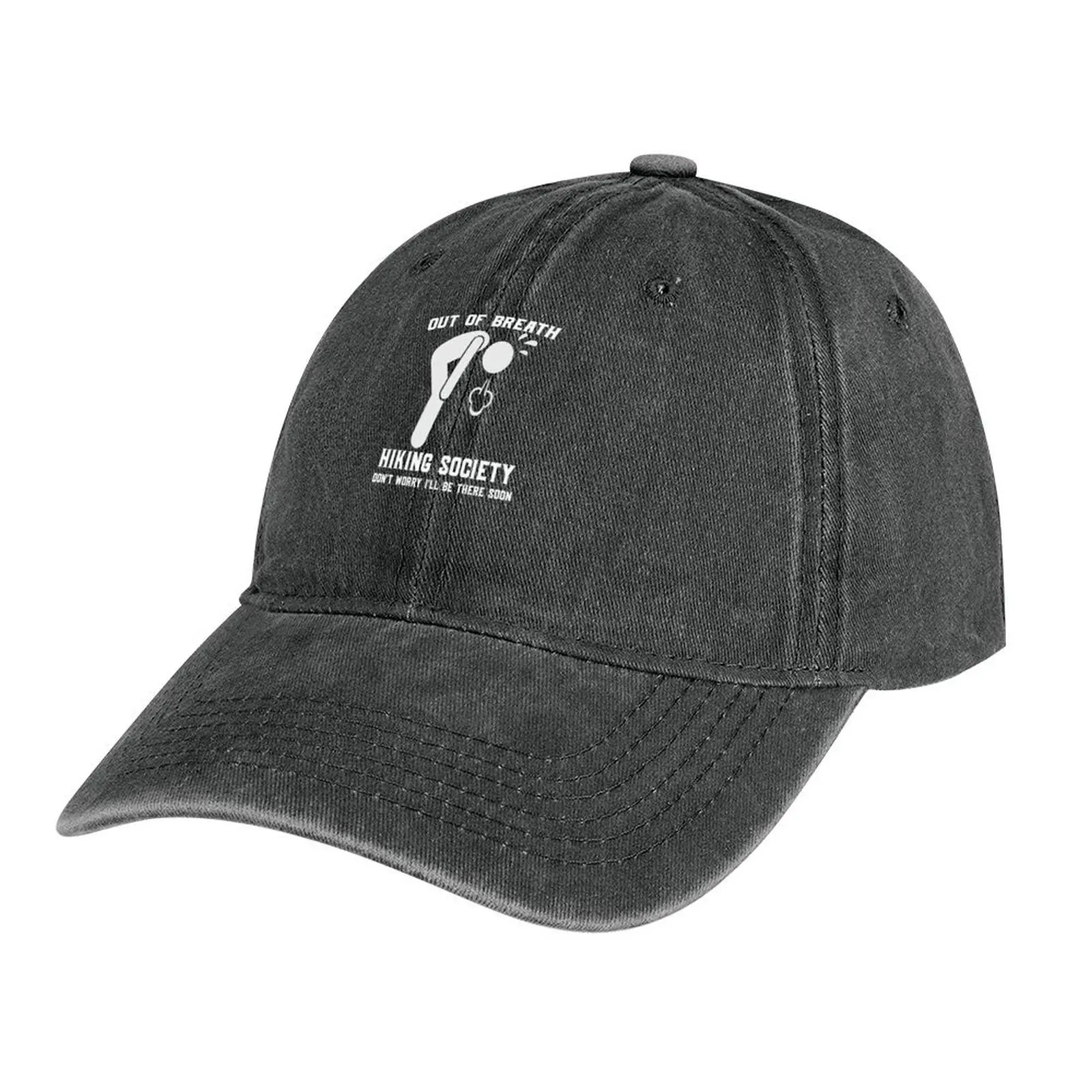 

Out Of Breath Hiking Society Cowboy Hat Icon birthday Caps For Women Men's