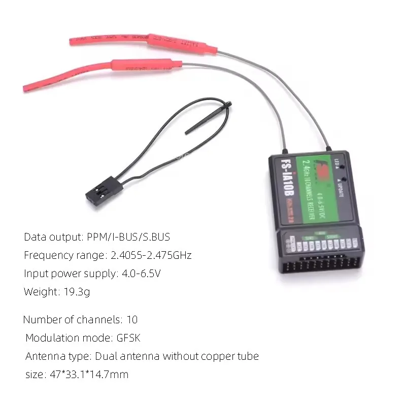 Achetez Récepteur Flysky IA6B ou IA10B 2.4GHz pour Drone, Avion RC, emballage d'origine.