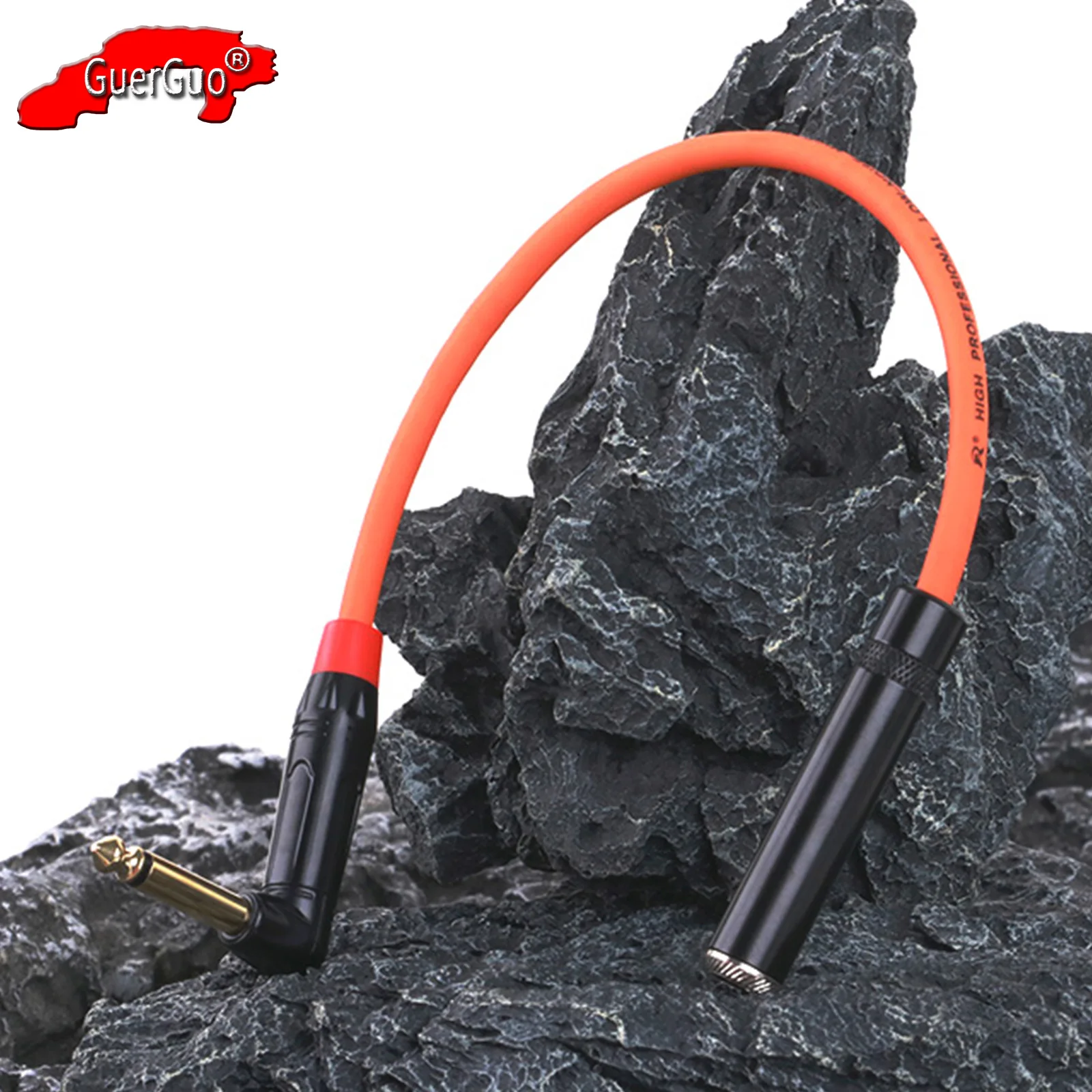 Rechtwinklig 90 Grad 6,35mm Zoll ts Mono-Stecker auf Buchse trs Stereo-Buchse Audio-Verlängerung kabel Adapter für Gitarren-Bass-Mixer