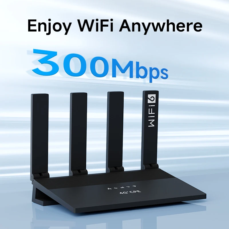 4G LTE Router 300Mbps Wireless WiFi6 Router 4G WiFi Modem Compatible With Nano 5G SIM Card English French Russian Systems - 2