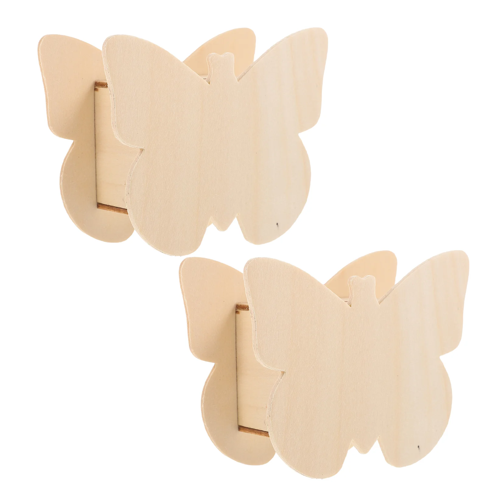 

2 Pcs Wooden Piggy Bank DIY Coin Case Durable for Kids Multi-function Saving Banks Coins Money Pot Storage Boxes