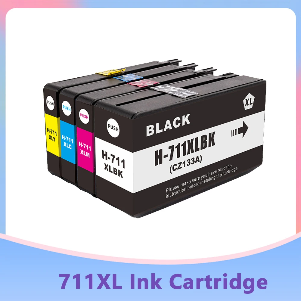 

Compatible Ink Cartridge For HP 711 711XL For HP711 Replacement Ink Cartridge For HP DesignJet T120 T520 Inkjet Printer