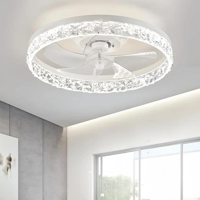 Ceiling Fan With Light And Remote Control Fanstira LED Lamp Small Decorative Fans Cooler Decoration For Bedroom Home Appliance