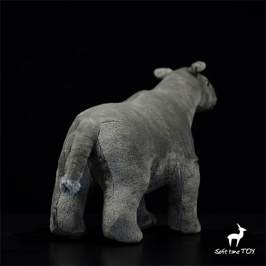 Giant Rhino High Fidelity Anime Paraceratherium Plushie Indricotheres Plush Toys Lifelike Animals Simulation Stuffed Doll Toy 4