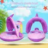 Summer Baby Float Circle Swimming Inflatable Infant Floating Kids Swim Pool Accessories Sunshade Circle Bathing Toys 6