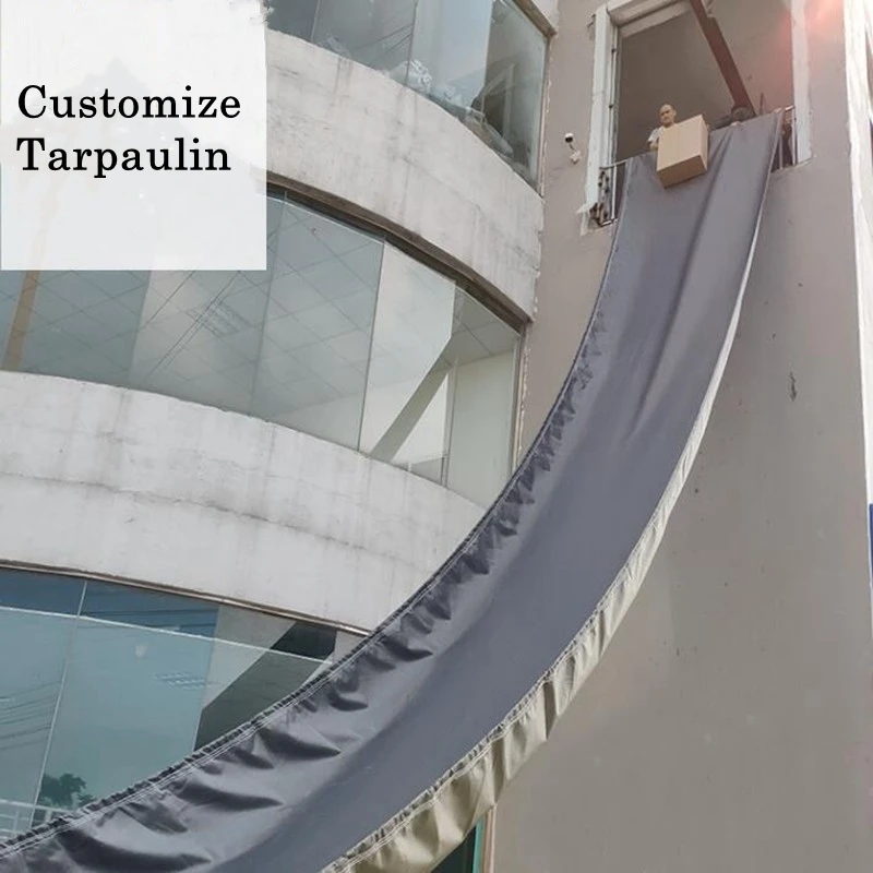 

Customize Unloading Tarpaulins Thicken Canvas Goods Slide Waterproof Tarp Sunscreen Antioxidant Rainproof Cloth 2*6M