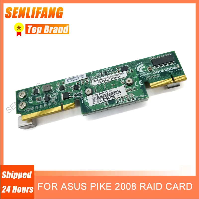 

FOR PIKE 2008 FOR ASUS PIKE 2008 LSI 8-Port SAS II SATA 6.0 Gbps RAID Card Used Well TESED Working