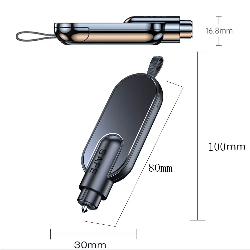 Car Safety Hammer Safety Hammer Window Breaker Seatbelt Cutter Tool Mini Car Multifunctional Safety Hammer Car Emergency Glass Window Breaker Seat Belt Cutter Life Saving Escape Car Emergency Tool