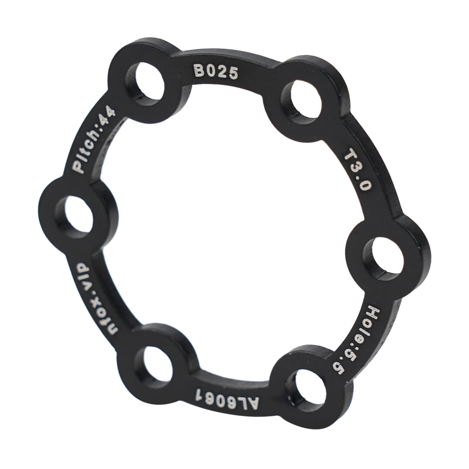 Hochhaltbarer Fahrrad-Bremsscheiben-Abstandshalter aus Aluminiumlegierung mit 6-Loch-Naben-Erhöhungspolster. Optionen mit mehreren Dicken – Detail 14