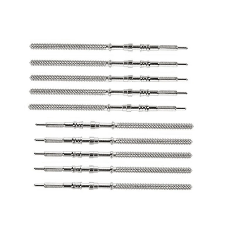 

10Pcs Movement Watch Steel Stem Crown Kit Watch Of Parts NH35 NH36 NH38 NH39 Movement Watch Stem Spare Parts